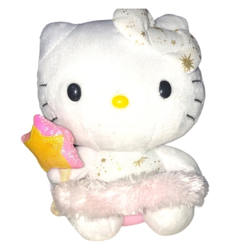 Hello Kitty Fairy Star Beanie Babies TY Collection Plush Sanrio